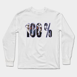 100% Football Long Sleeve T-Shirt